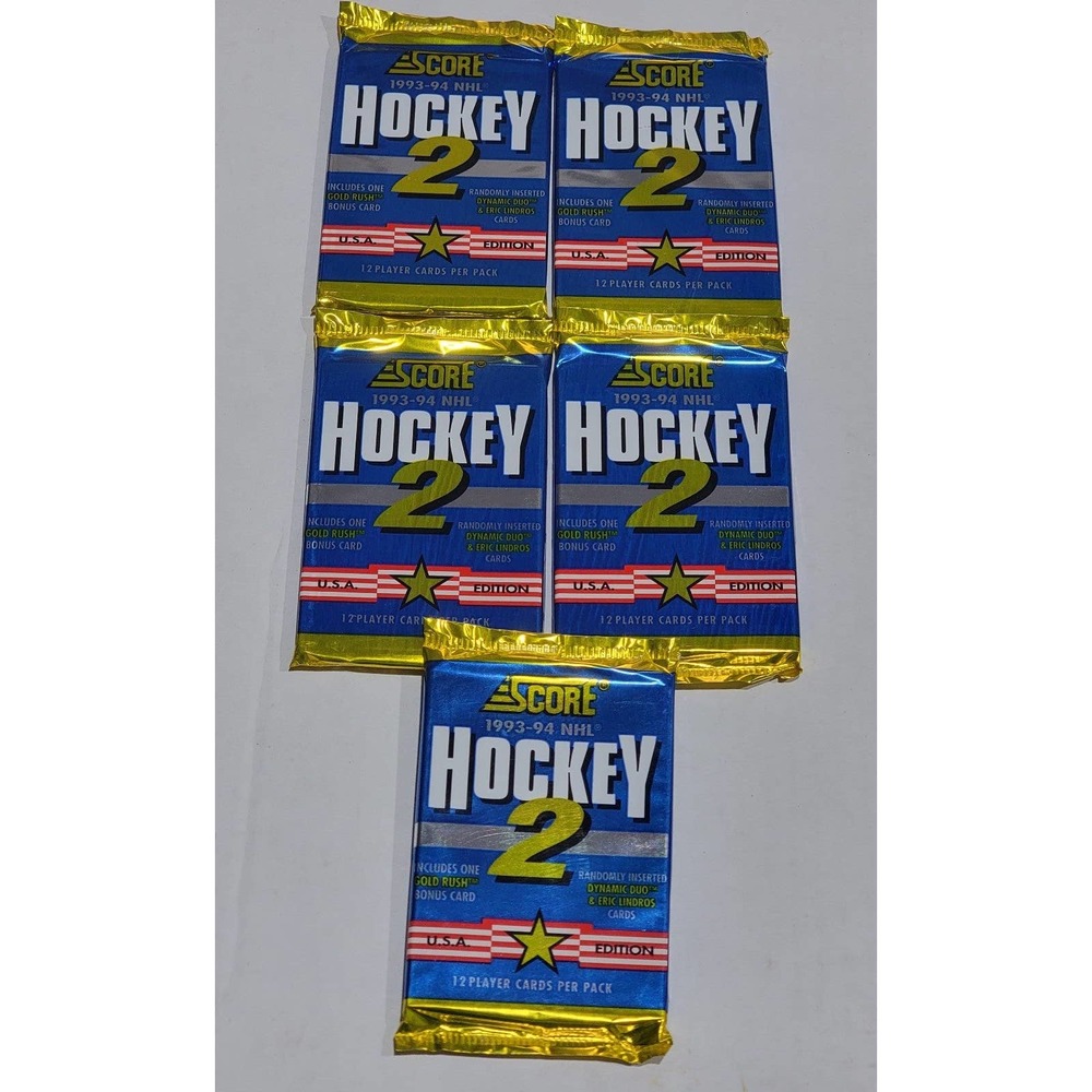 1993/94 SCORE SERIES 2 USA EDITION HOCKEY (5) PACK